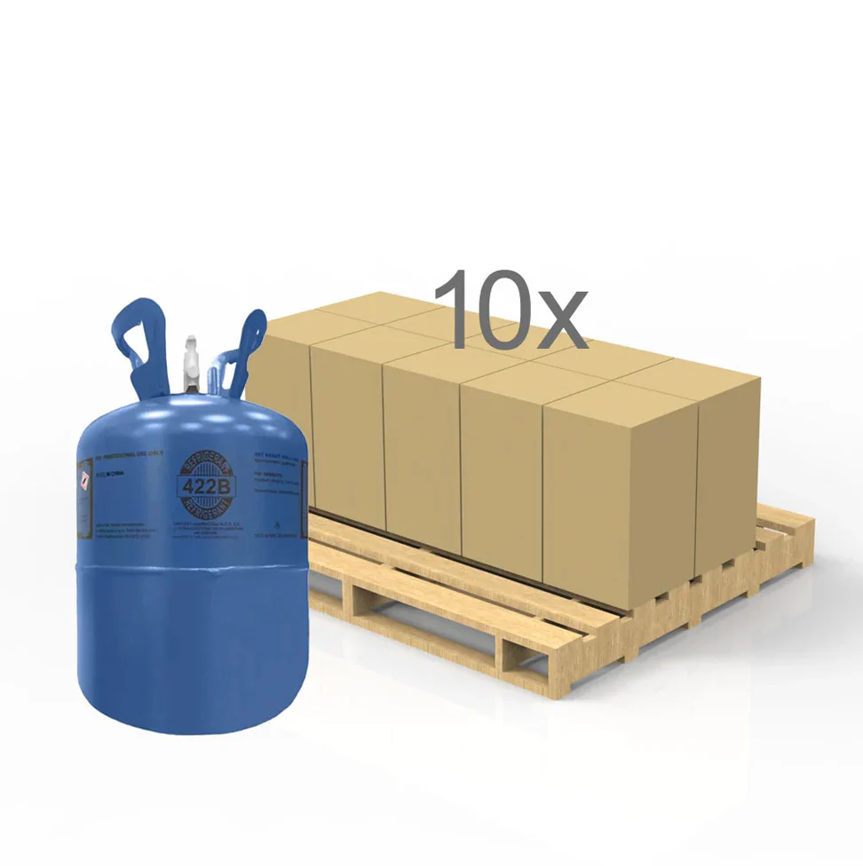 R422B Refrigerant 25 LBS QTR PALLET (10 Cylinders)